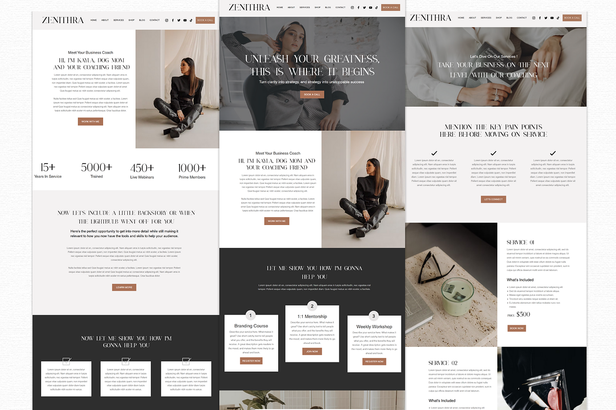 Business Coach Wix Website Template preview 3