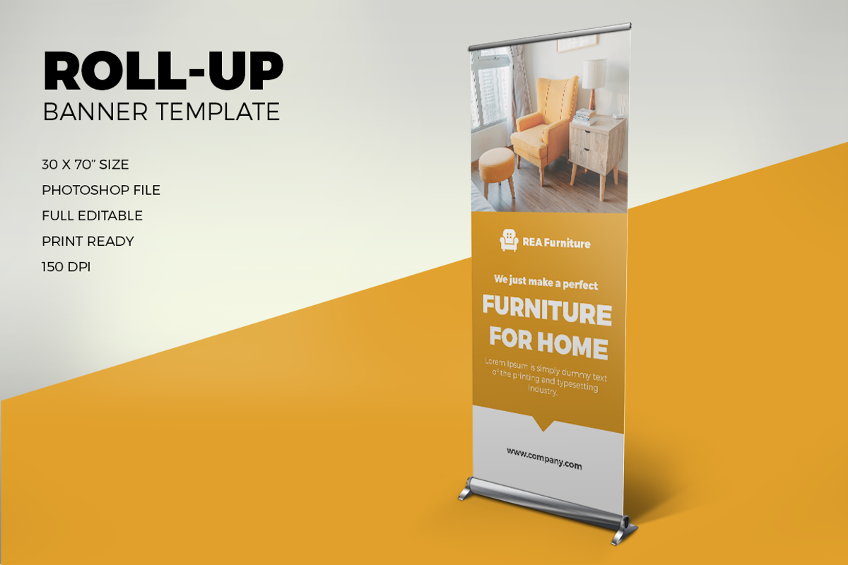 Furniture Roll Up Banner - SK, a Templates & Theme by UNIK Agency