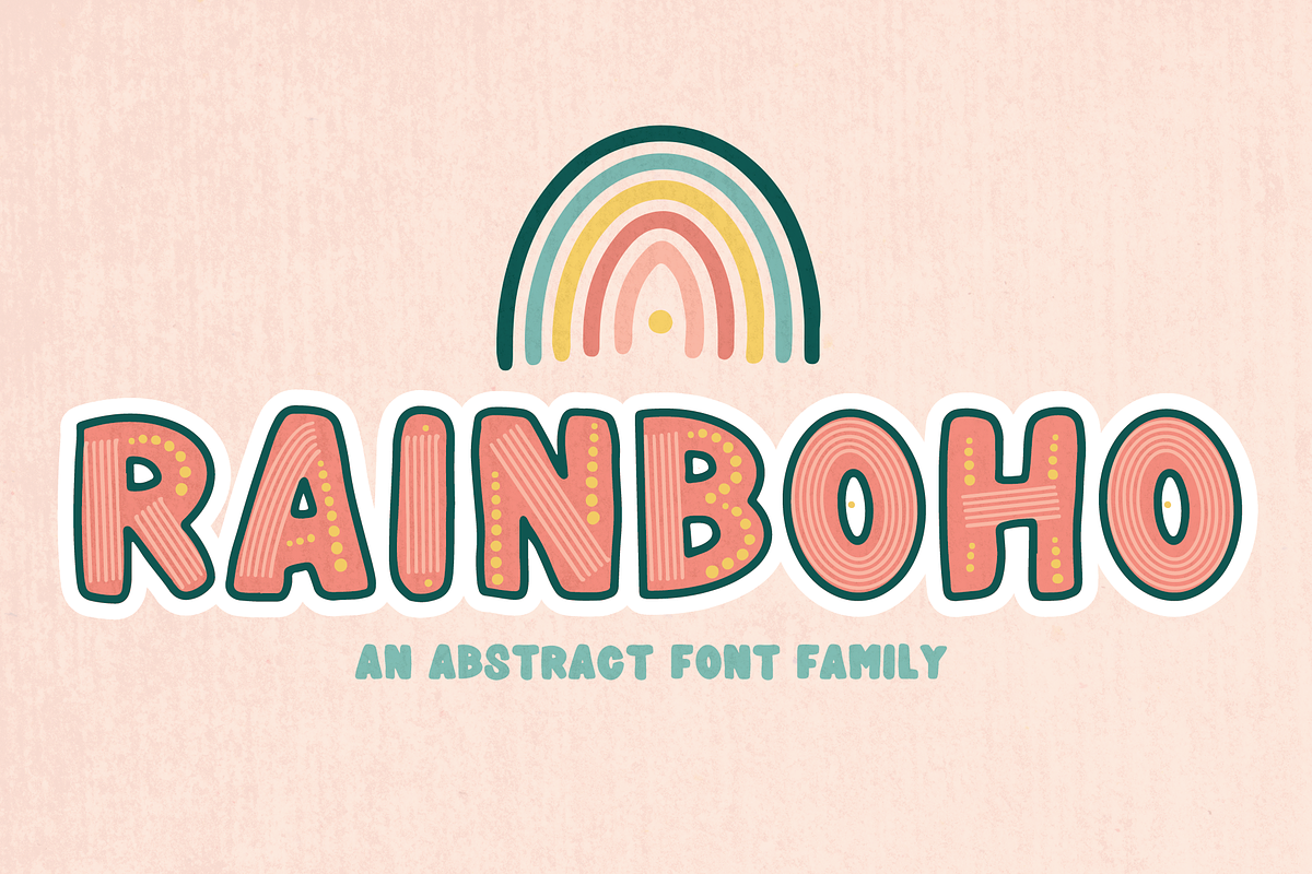 Rainboho - Layered Font Family