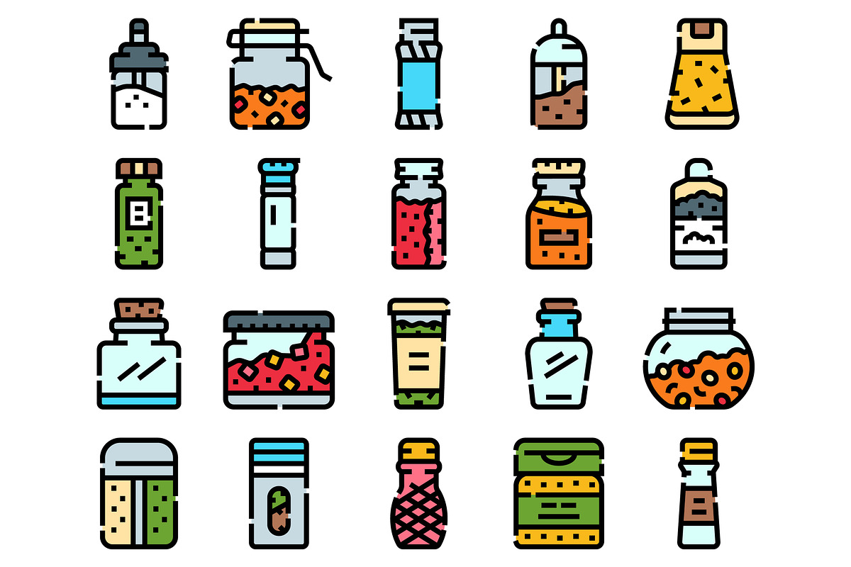 Spice and herb seasoning bottles, an Object Graphic by pikepicture (Photo 2 of 3)
