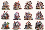 Whimsical Easter House clipart, an Illustration by Designworld (Thumbnail 5 of 10)