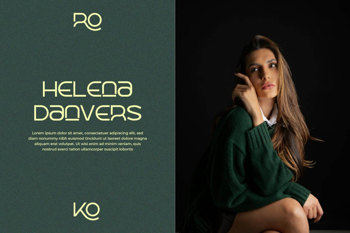 Korca – Fashion Geometric Font, a Sans Serif Font by Artiveko (Photo 9 of 10)