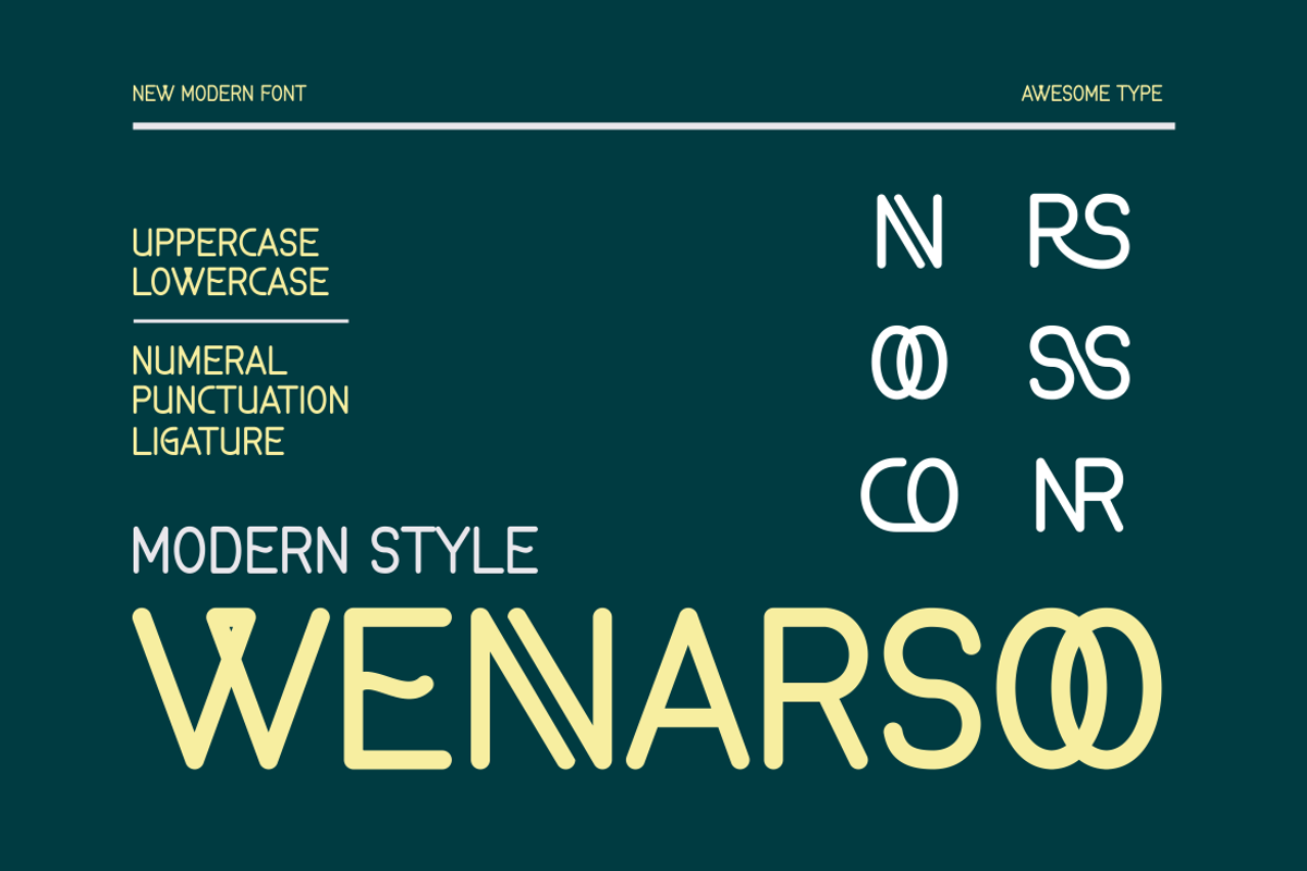 Wennarsoo Font, a Sans Serif Font by brahamb_design (Photo 5 of 6)