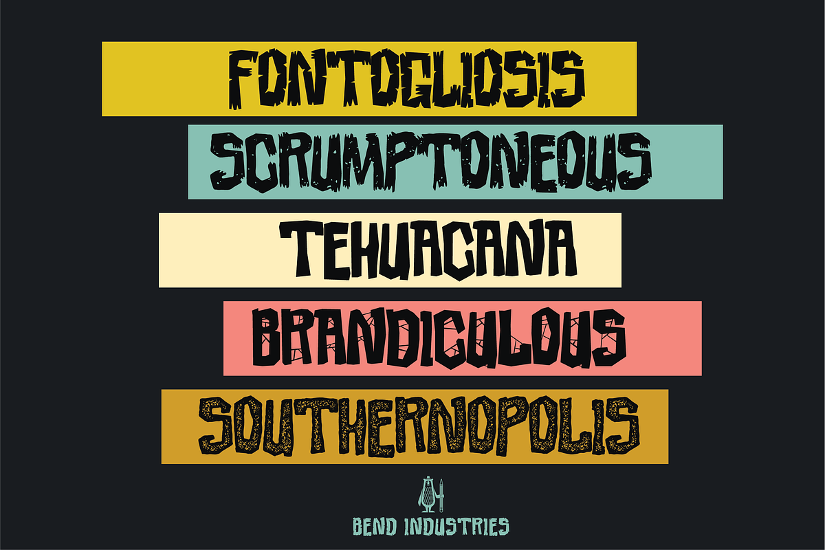 Font Collection | 4 Unique Styles, a Sans Serif Font by Bend Industries (Photo 9 of 11)