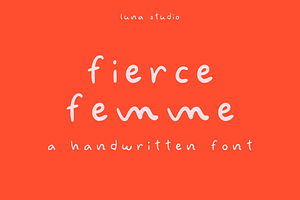 Fierce Femme Handwritten Font