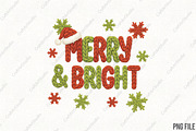 Merry and Bright Png Yarn Christmas, an Illustration by CraftArtStudio (Thumbnail 1 of 4)