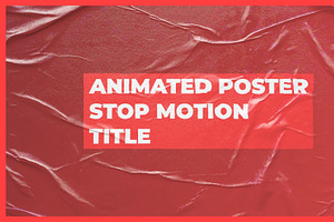 Animate Poster Stop Motion Title AEP