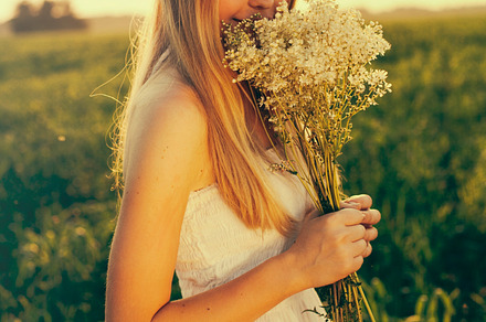 Young girl in summer field preview 6
