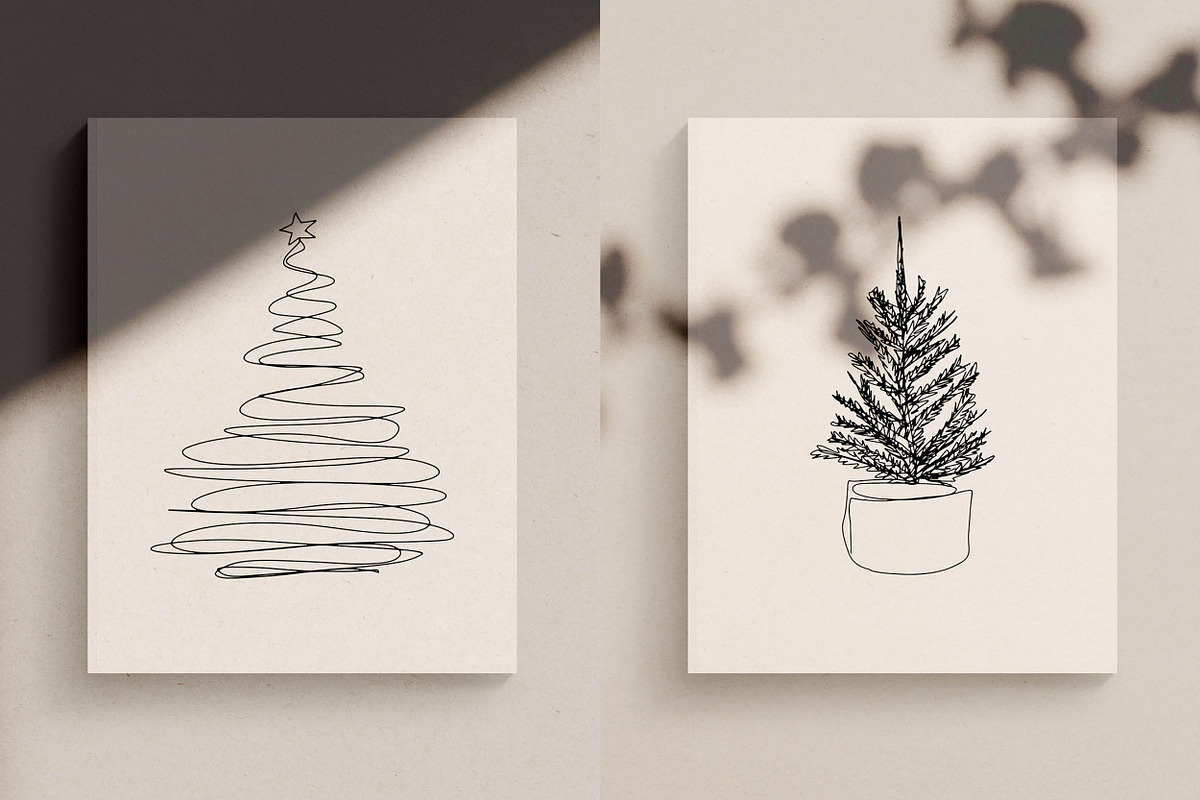 Christmas Bundle- Line Drawings, an Illustration by Whimsy Works (Photo 7 of 11)