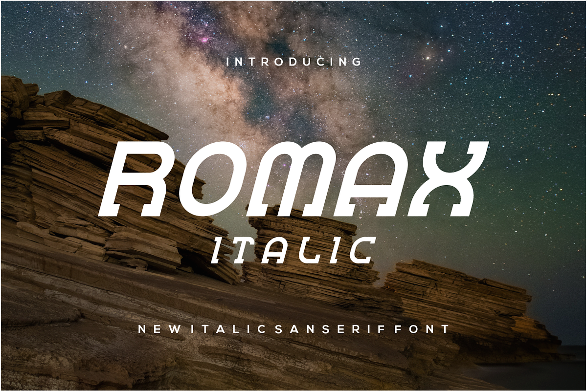RomaxItalic, a Font by puji_hartono (Photo 1 of 5)