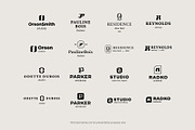 Lettermarks & Logo Templates, a Branding & Logo Template by Paulina Sara Design (Thumbnail 12 of 17)