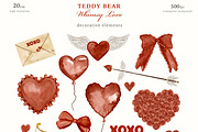 Whimsical Teddy Bear Love Collection, a Decorative Illustration by Ooh Lily (Thumbnail 6 of 15)