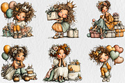 Funny Birthday Girl Clipart, a Seasonal Illustration by Rose Art (Thumbnail 4 of 6)