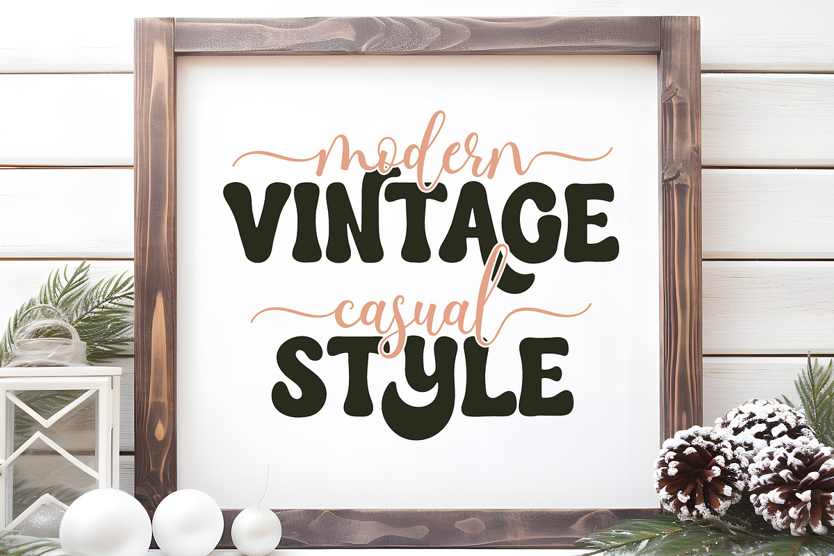 Yes Duke - Cute Retro Groovy Font, a Handwritten Font by Airotype (Photo 6 of 11)