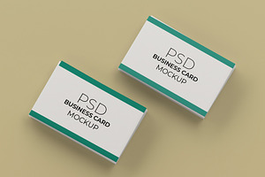 Business Card Mockup Set PSD