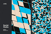 Social Media Vector Backgrounds V 04, a Background Graphic by dvtchk (Thumbnail 7 of 9)