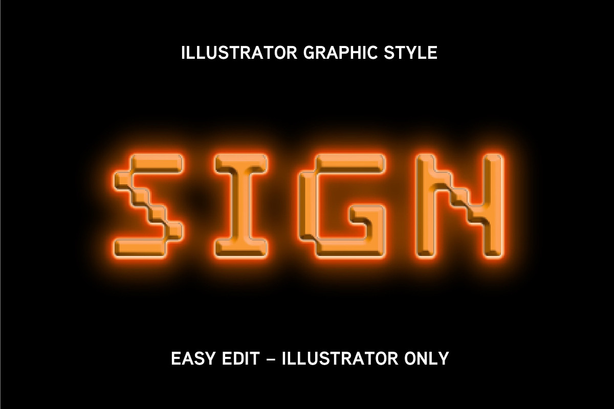 Neon Tech Text Effect, a Layer Style Add-On by studiogstock (Photo 1 of 2)