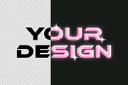 Retro Glow Text & Logo Effect, a Mockup by Design Squad (Thumbnail 3 of 3)