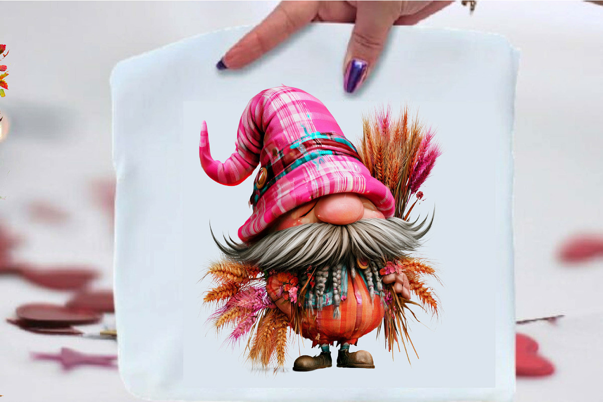 Watercolor Autumn Gnome Clipart, a Seasonal Illustration by SVGArt (Photo 3 of 5)