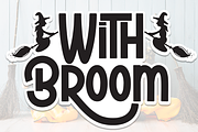 With Broom | Script Font, a Script Font by Scratchones (Thumbnail 1 of 9)