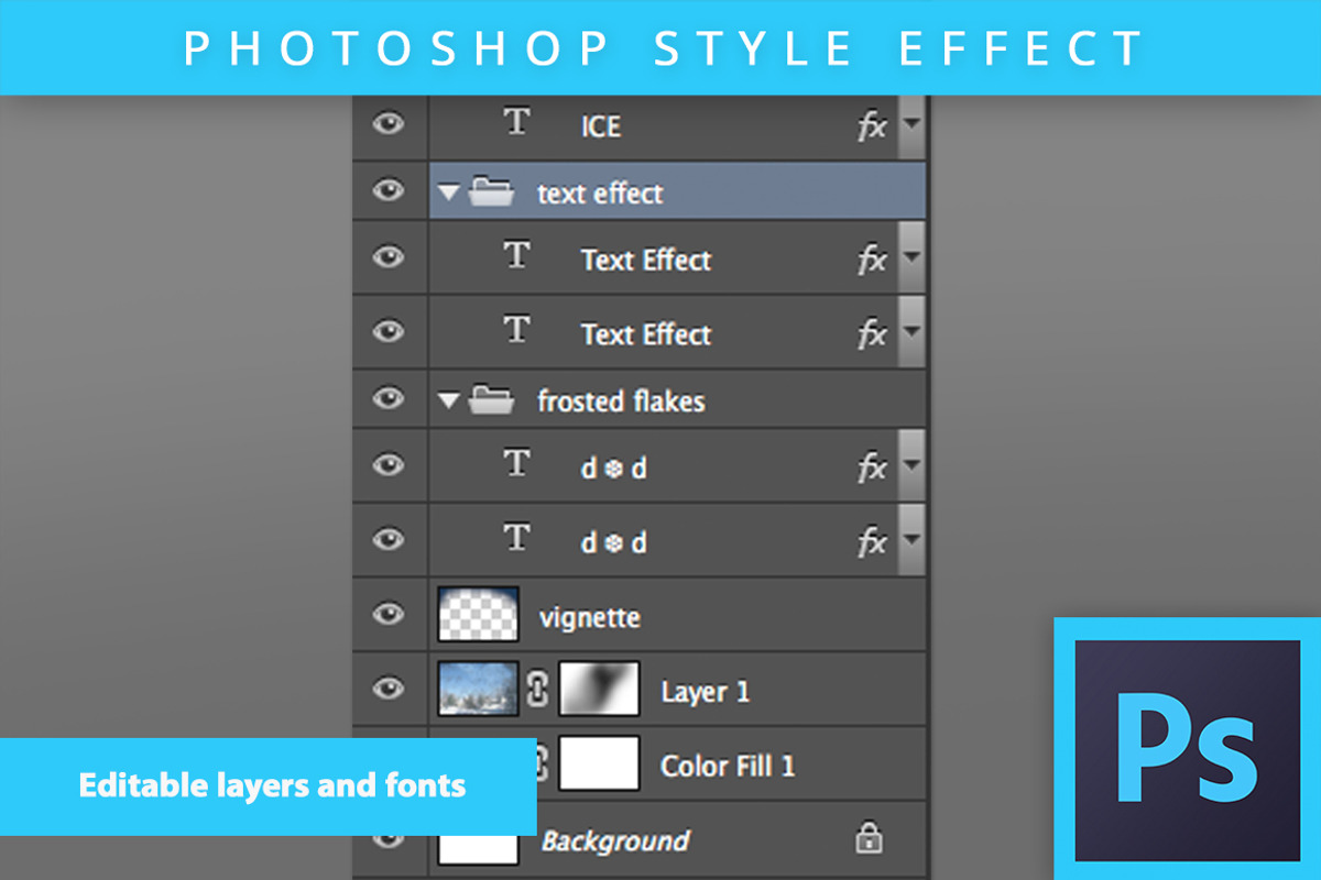 Frosted Glass Text Effect - PSD, a Layer Style Add-On by BootstrapCreative (Photo 2 of 2)