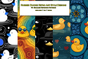 Rubber Duckies Retro Art Patterns, a Pattern Graphic by karenfoleyphoto (Thumbnail 1 of 15)