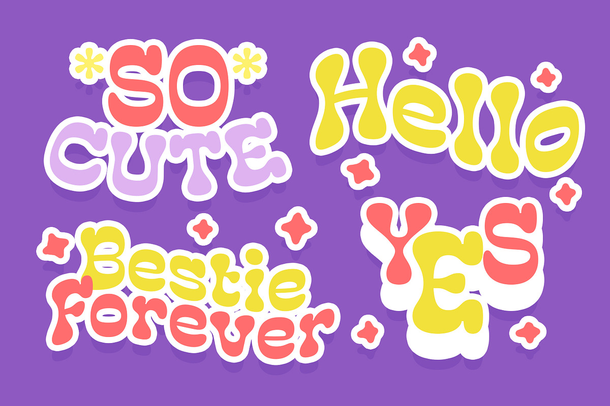 Sugar Flush – Reverse Contrast, a Sans Serif Font by Almarkhatype (Photo 4 of 11)