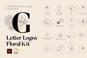 520 A to Z Floral Logos Bundle, a Branding & Logo Template by AN Productions (Thumbnail 45 of 223)