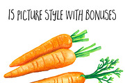 Vegetables Watercolor Illustration, a Food Illustration by andypray (Thumbnail 3 of 8)