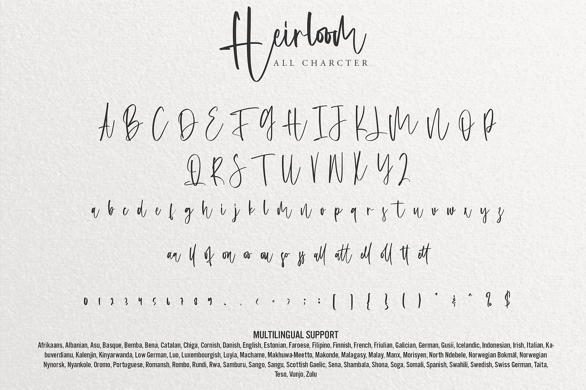 Heirloom - Signature Font, a Handwritten Font by Arendxstudio (Photo 7 of 7)