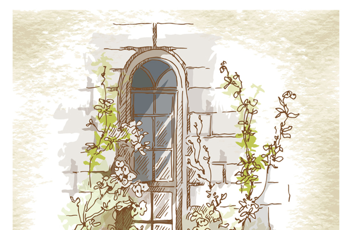 Set of Old Street landscapes, a Texture Illustration by Penndpaper (Photo 2 of 9)
