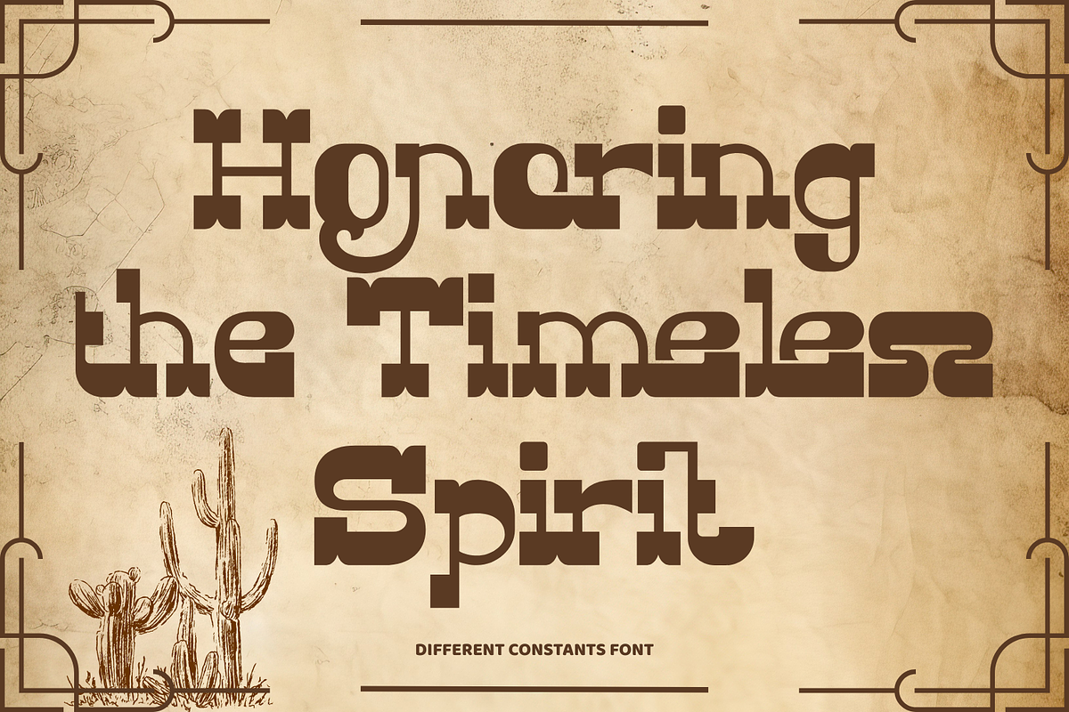 Different Constants - Retro Font, a Serif Font by 177Studio (Photo 5 of 8)