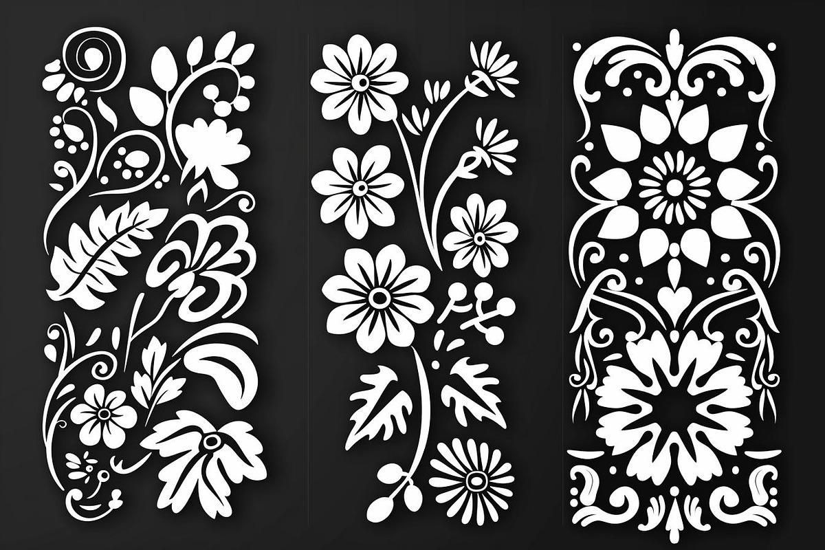 Ornate Floral Laser Cut Pattern Bun, an Object Graphic by balal (Photo 9 of 11)