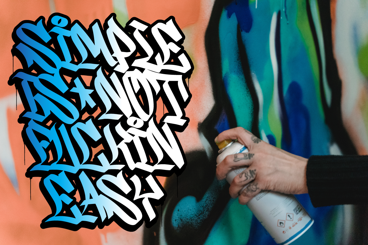 Wildside Urban Graffiti Font, a Blackletter Font by Ronny Studio (Photo 2 of 12)