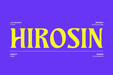 Hirosin - Display Font