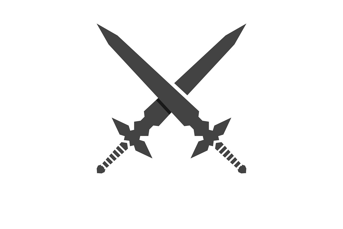 Sword game item vector symbol logo, a Branding & Logo Template by ...