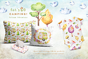 Camping Autumn Adventure collection, a Decorative Illustration by Tatiana Troian (Thumbnail 3 of 8)