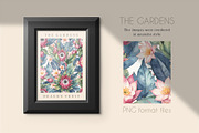 THE GARDENS RETRO POSTERS, a Background Graphic by Luna Dreams (Thumbnail 3 of 7)