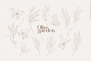 Olive garden watercolors clipart, an Object Graphic by Angele Kamp (Thumbnail 8 of 9)