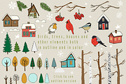 Christmas Forest Collection, a Seasonal Illustration by Sketchetarian (Thumbnail 7 of 8)