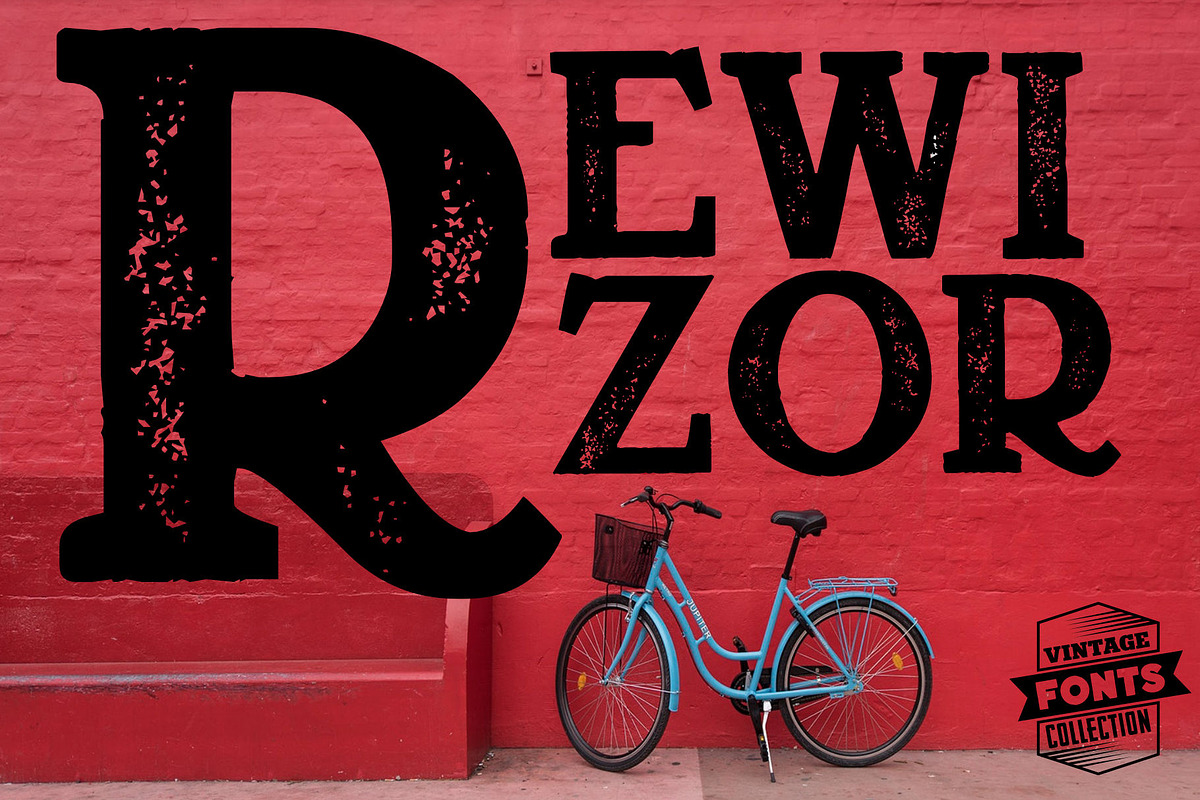 Rewizor - 2 vintage fonts, a Serif Font by Leitmotif (Photo 1 of 5)