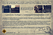 Mercedes1937 - Old Typewriter Font, a Serif Font by the little wonder shop (Thumbnail 3 of 5)