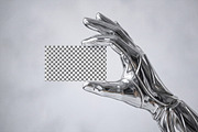Futuristic Business Card Mockup, an Advertising Mockup by Designer Dude (Thumbnail 2 of 2)