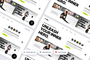 Blitz - Gym Fitness Hero Header, an UI Kit Template by Annora Studio (Thumbnail 3 of 4)