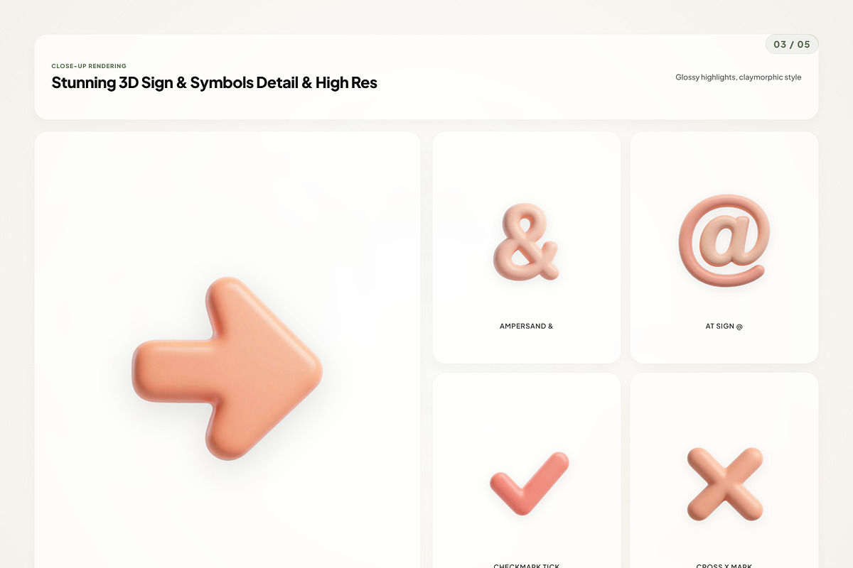 3D Sign & Symbols, an Emoji Icon by River Visual (Photo 3 of 5)