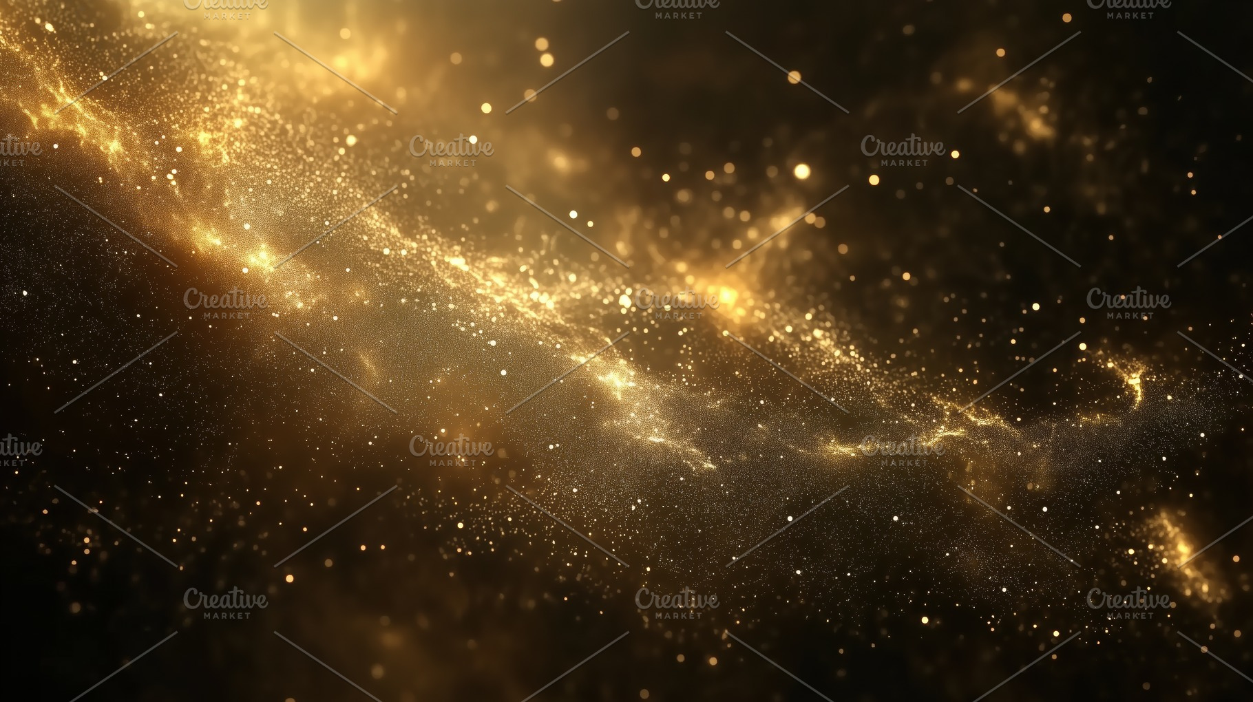 A stunning cosmic scene featuring a swirling galaxy filled with golden stars an, a Photo by Textures & Backgrounds