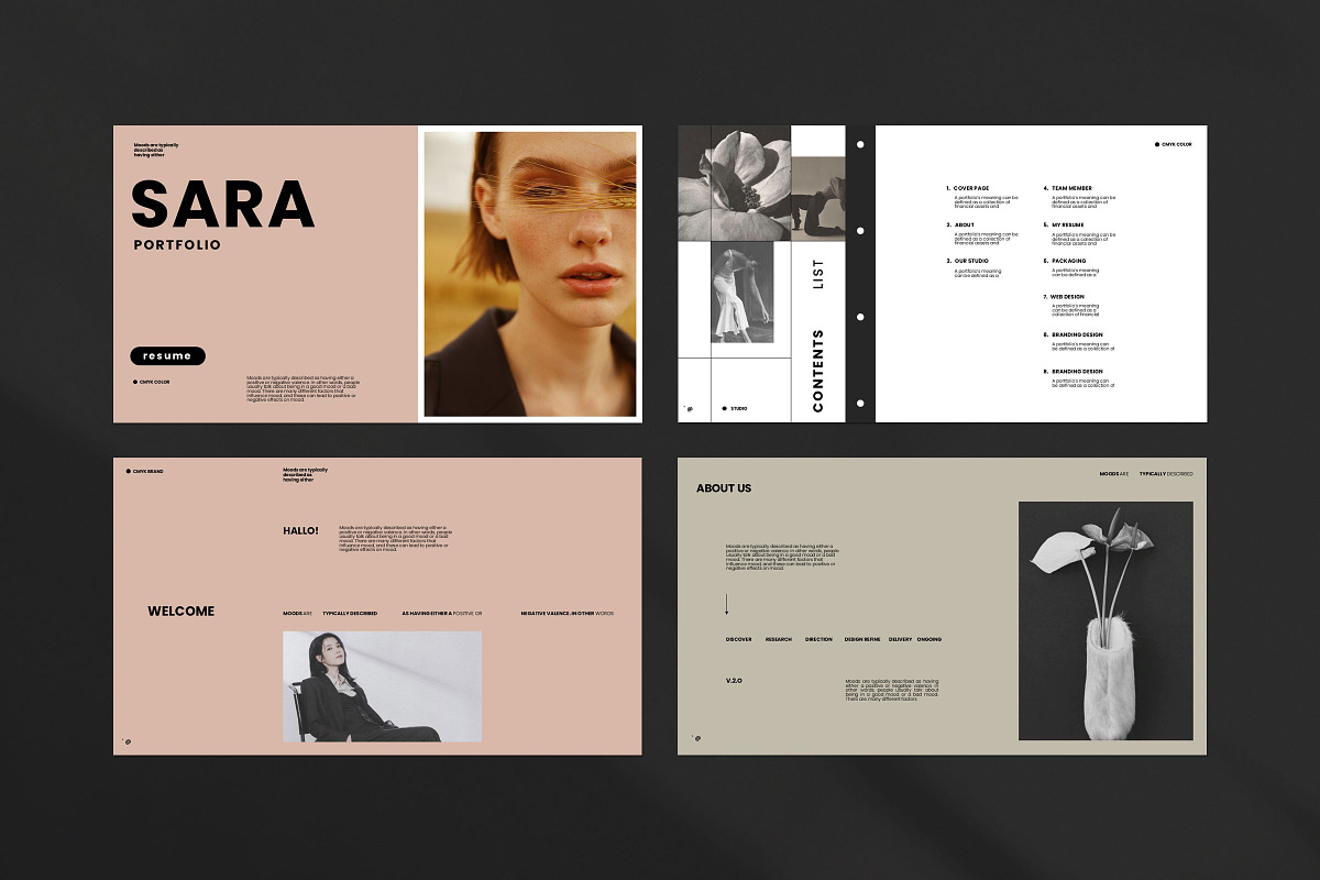 SARA | Portfolio Template, a Presentation Template by Studio Industry (Photo 6 of 13)