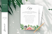 Wedding set - Tropical blossom, an Invitation Template by Alewiena (Thumbnail 5 of 14)