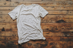 A crumpled white t-shirt resting, a Photo by Pavel_design