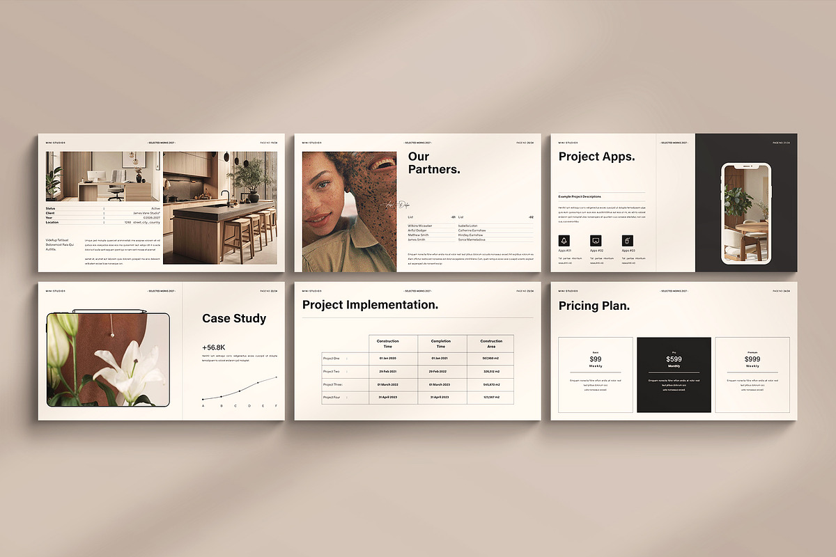 Minimal Aesthetic Portfolio Template, a Presentation Template by ArtisanaAura (Photo 8 of 9)